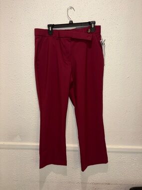 Jules & Leopold  Wine Red Cropped Dress Pants